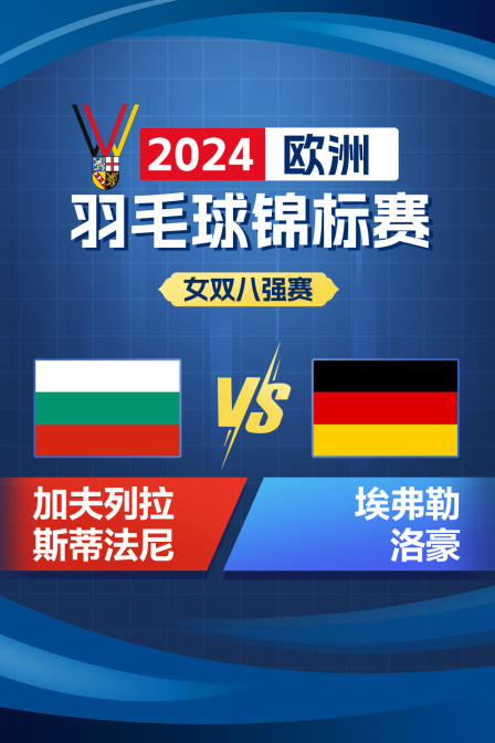 2024欧洲羽毛球锦标赛 女双八强赛 加夫列拉/斯蒂法尼VS埃弗勒/洛豪